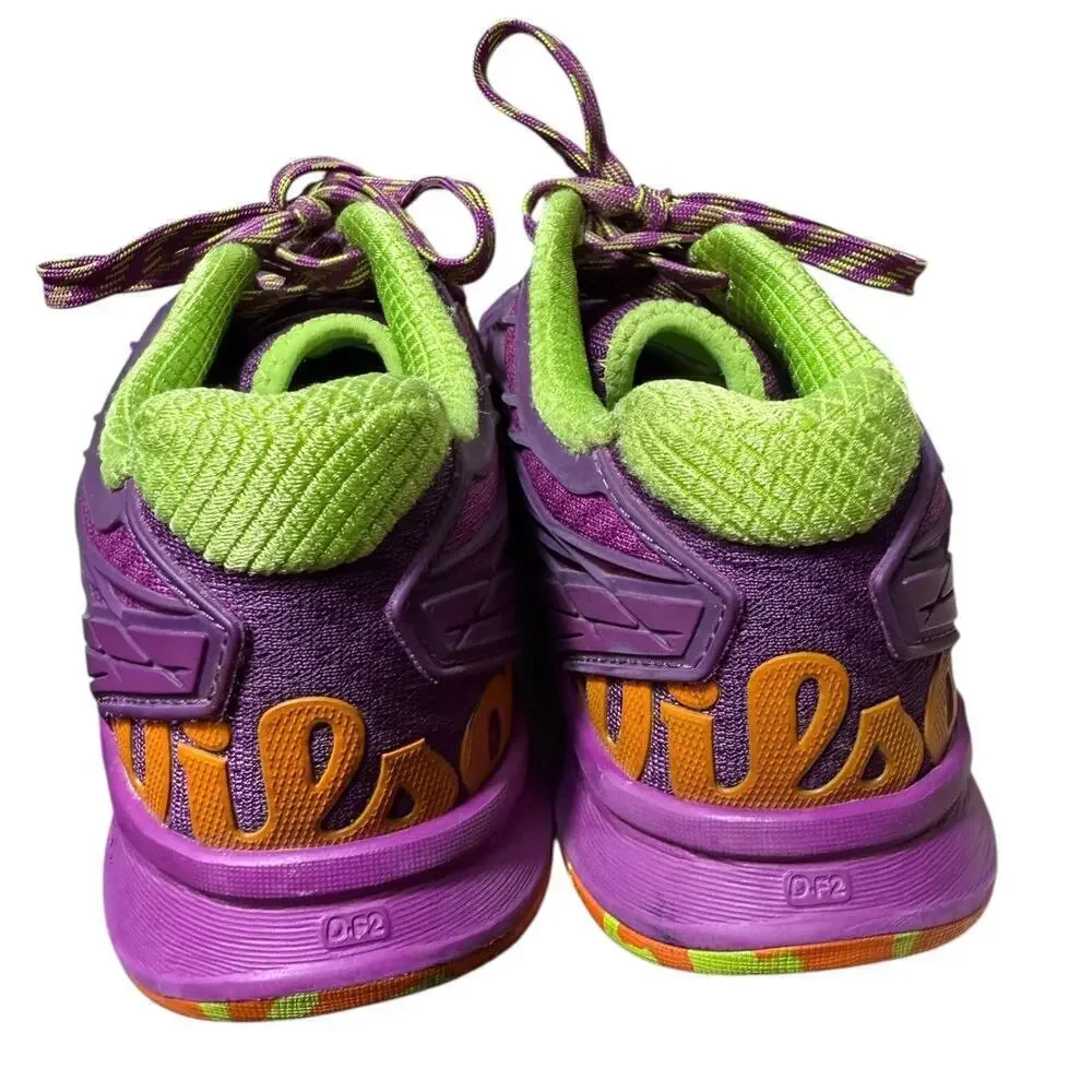Wilson Kaos 2.0 Women’s Tennis Shoes Purple/Orange/Lime Size 7.5